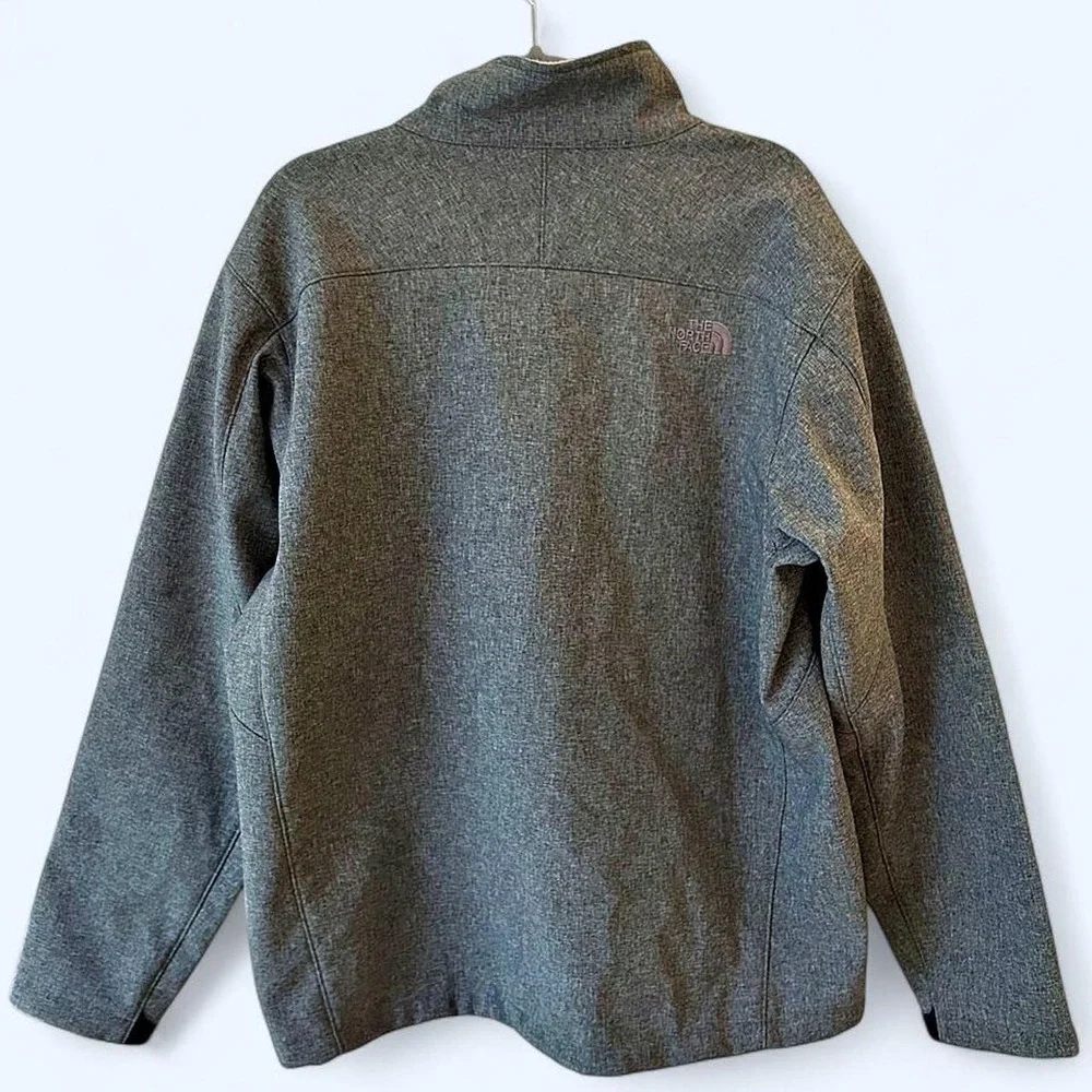 The North Face Jacket Mens Large Gray WindWall Apex Bionic Softshell Full Zip XL